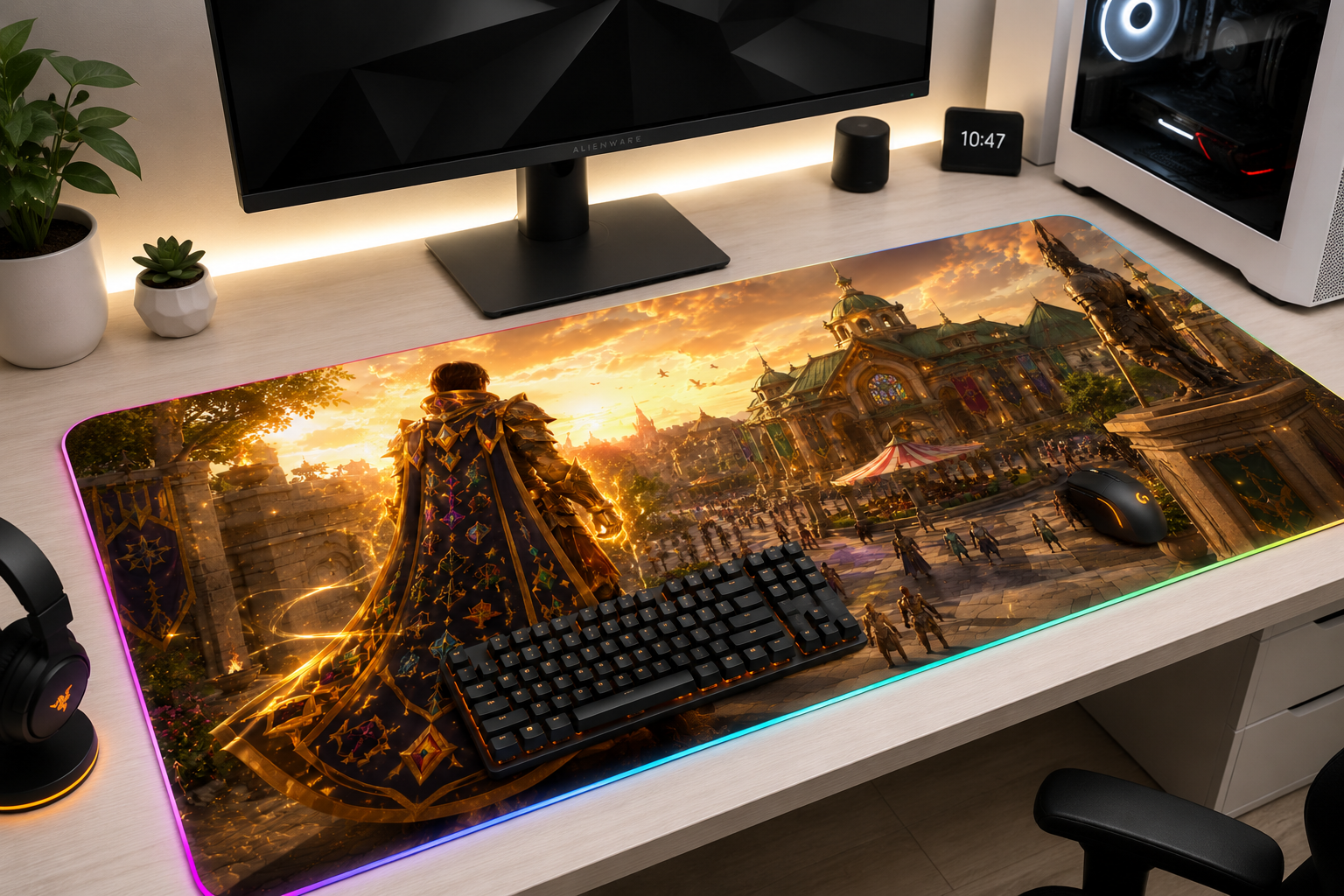 RuneScape Inspired XXL Gaming Mouse Pad 12 LED
