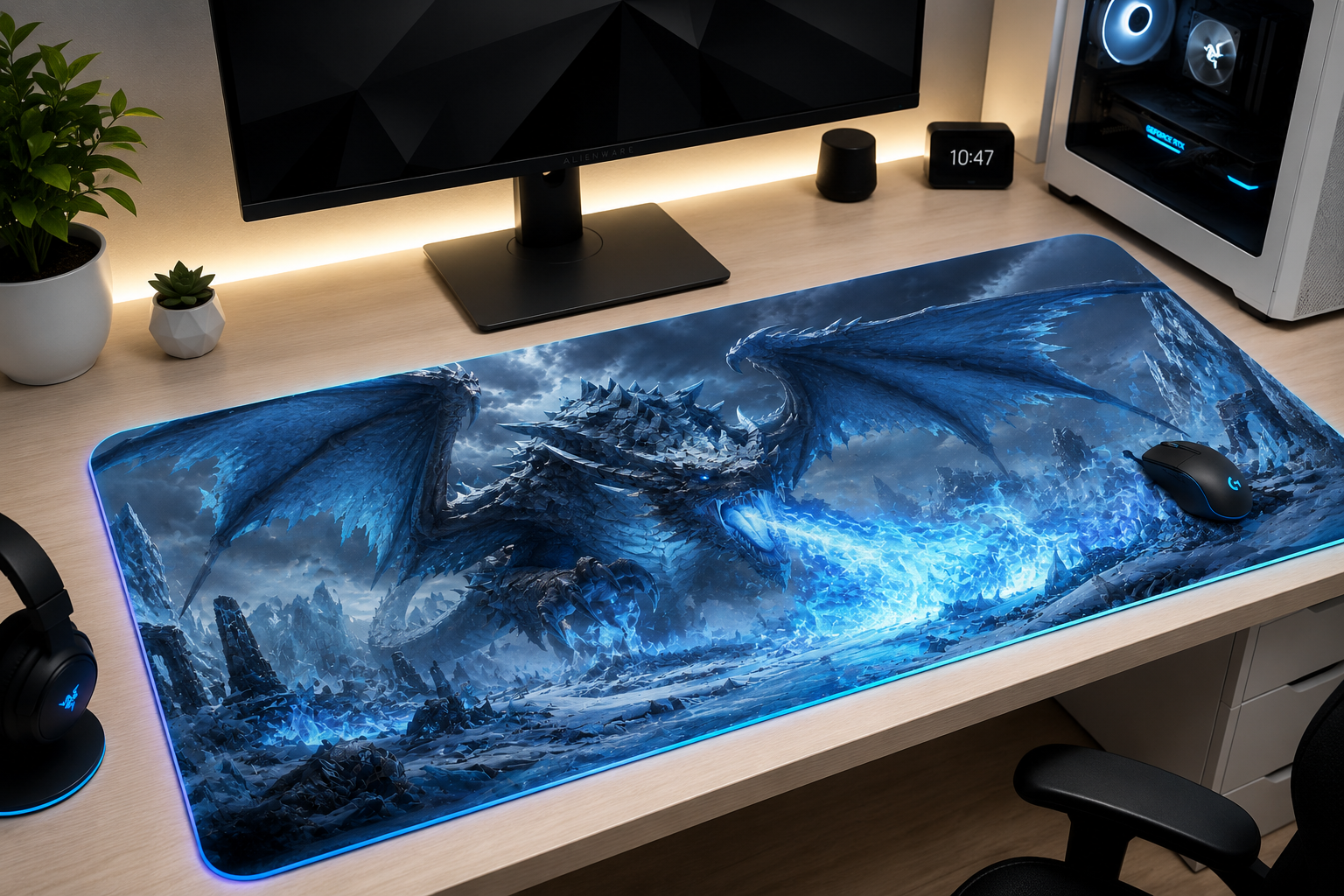 RuneScape Inspired XXL Gaming Mouse Pad 13 LED