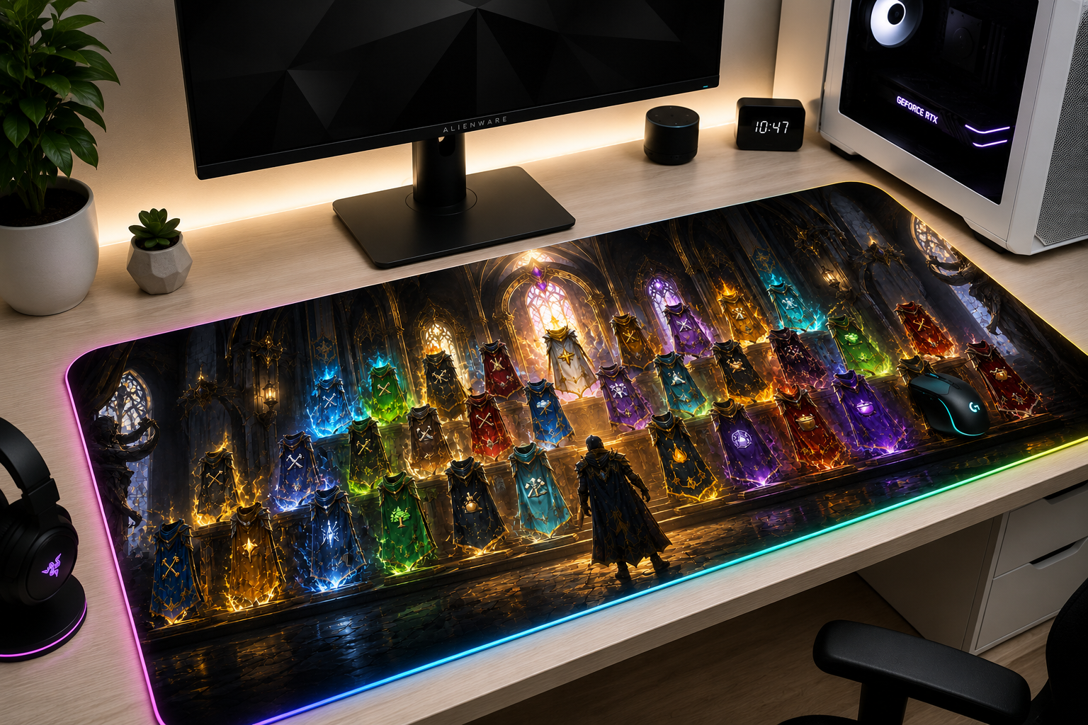 RuneScape Inspired XXL Gaming Mouse Pad 18 LED