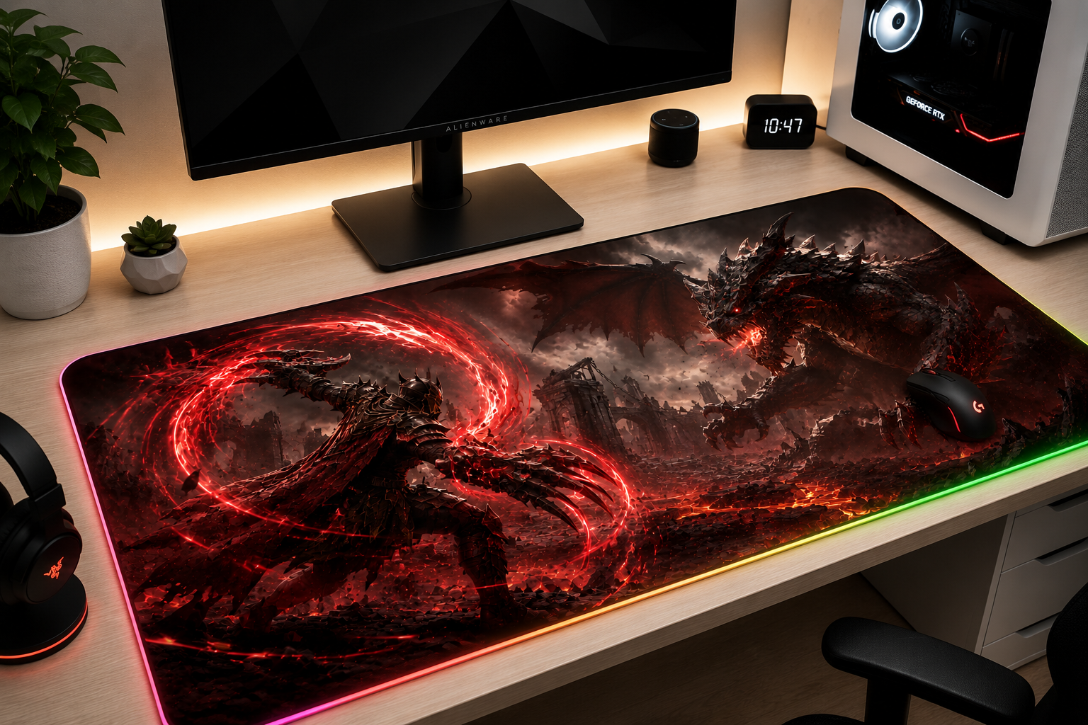 RuneScape Inspired XXL Gaming Mouse Pad 19 LED