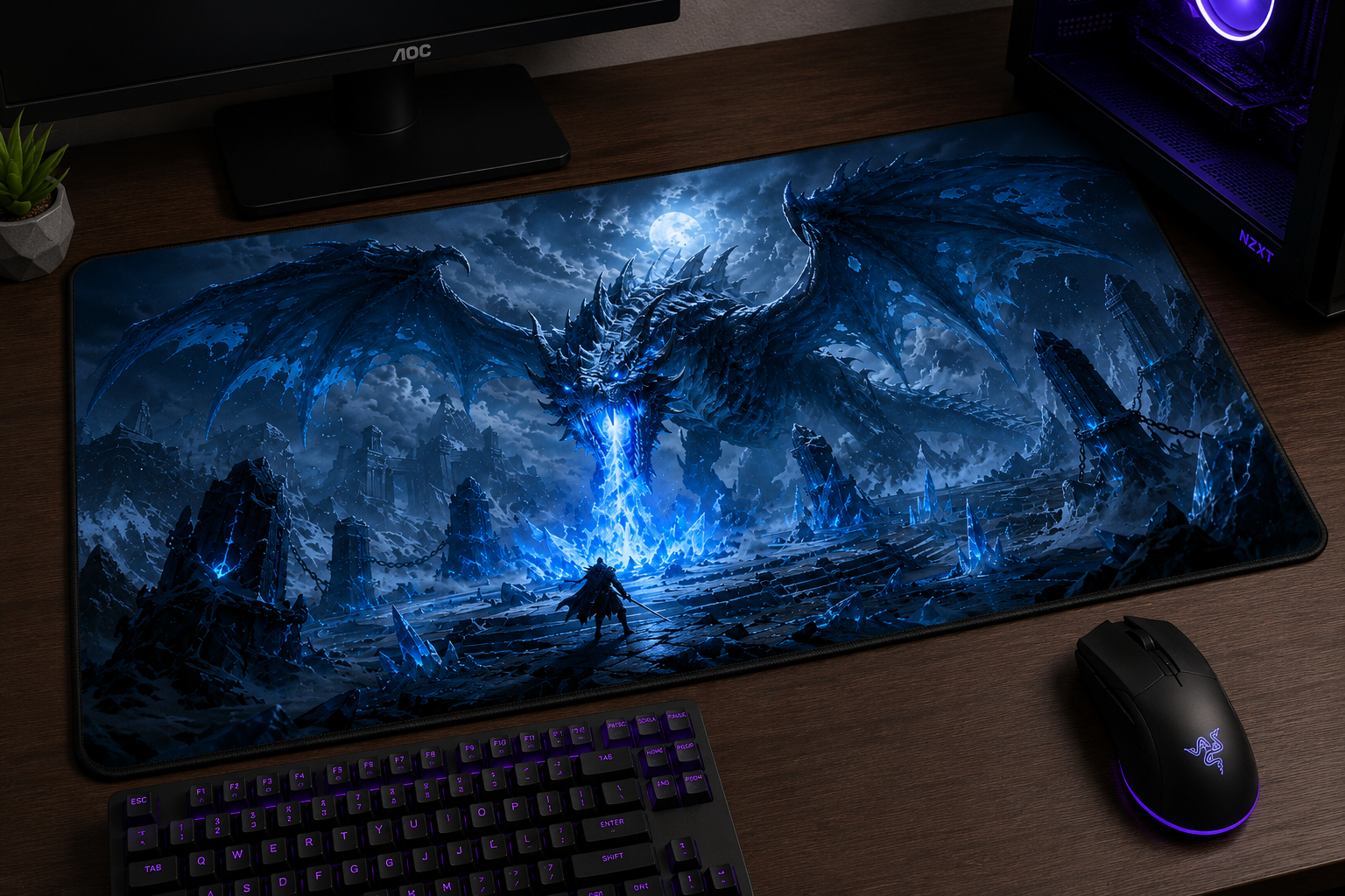 RuneScape Inspired XXL Gaming Mouse Pad 01 Non-LED