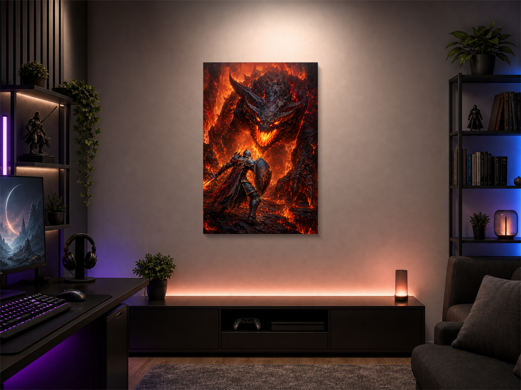 RuneScape inspired canvas poster room mockup 01
