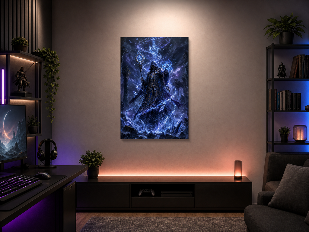RuneScape inspired canvas poster room mockup 03