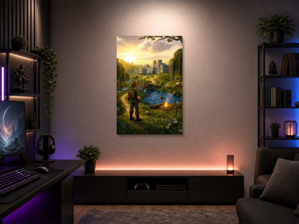 RuneScape inspired canvas poster room mockup 05