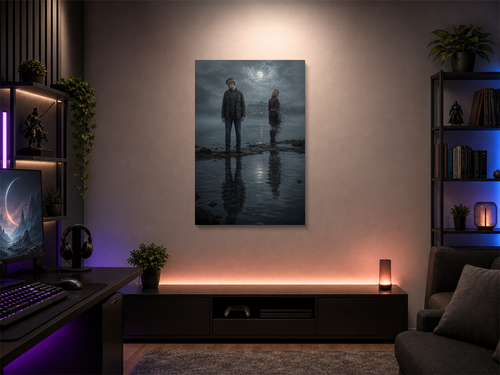 Silent Hill canvas poster wall mockup 04