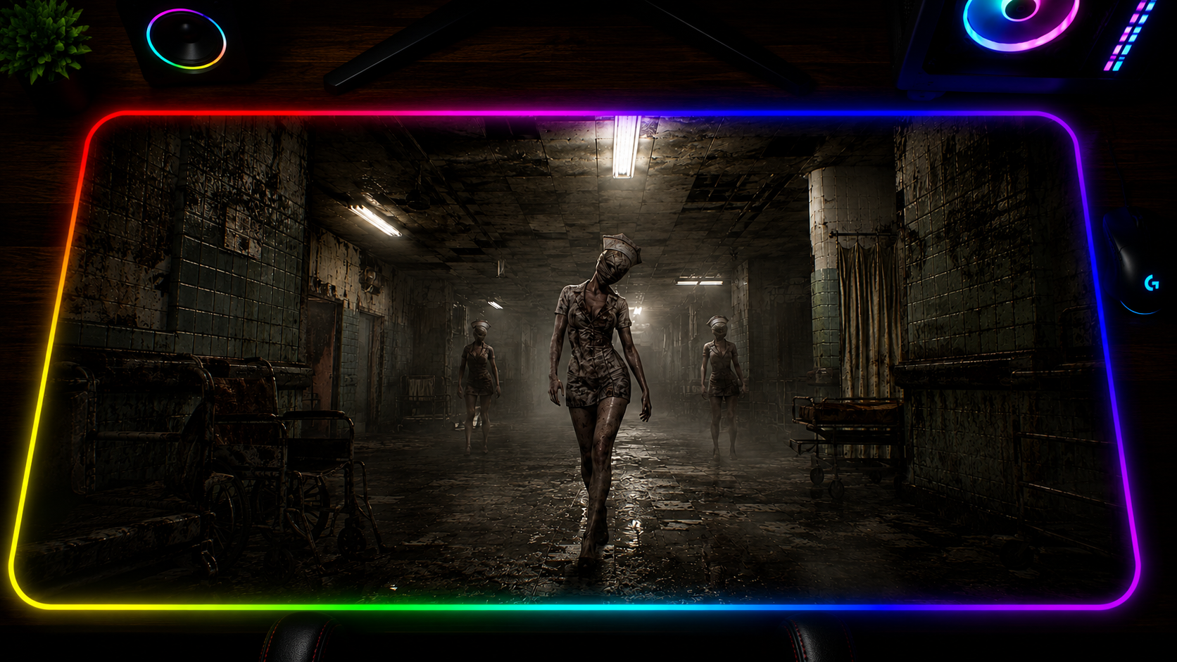 Silent Hill 2 Inspired XXL Gaming Mouse Pad 04 LED