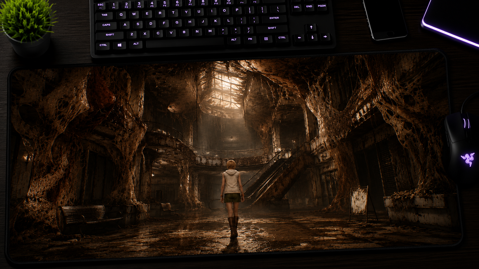 Silent Hill 2 Inspired XXL Gaming Mouse Pad 07 Non-LED