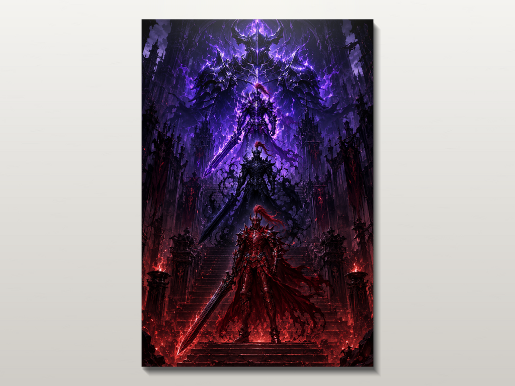 Solo Leveling Evolutions inspired canvas poster 02 clean wall art preview
