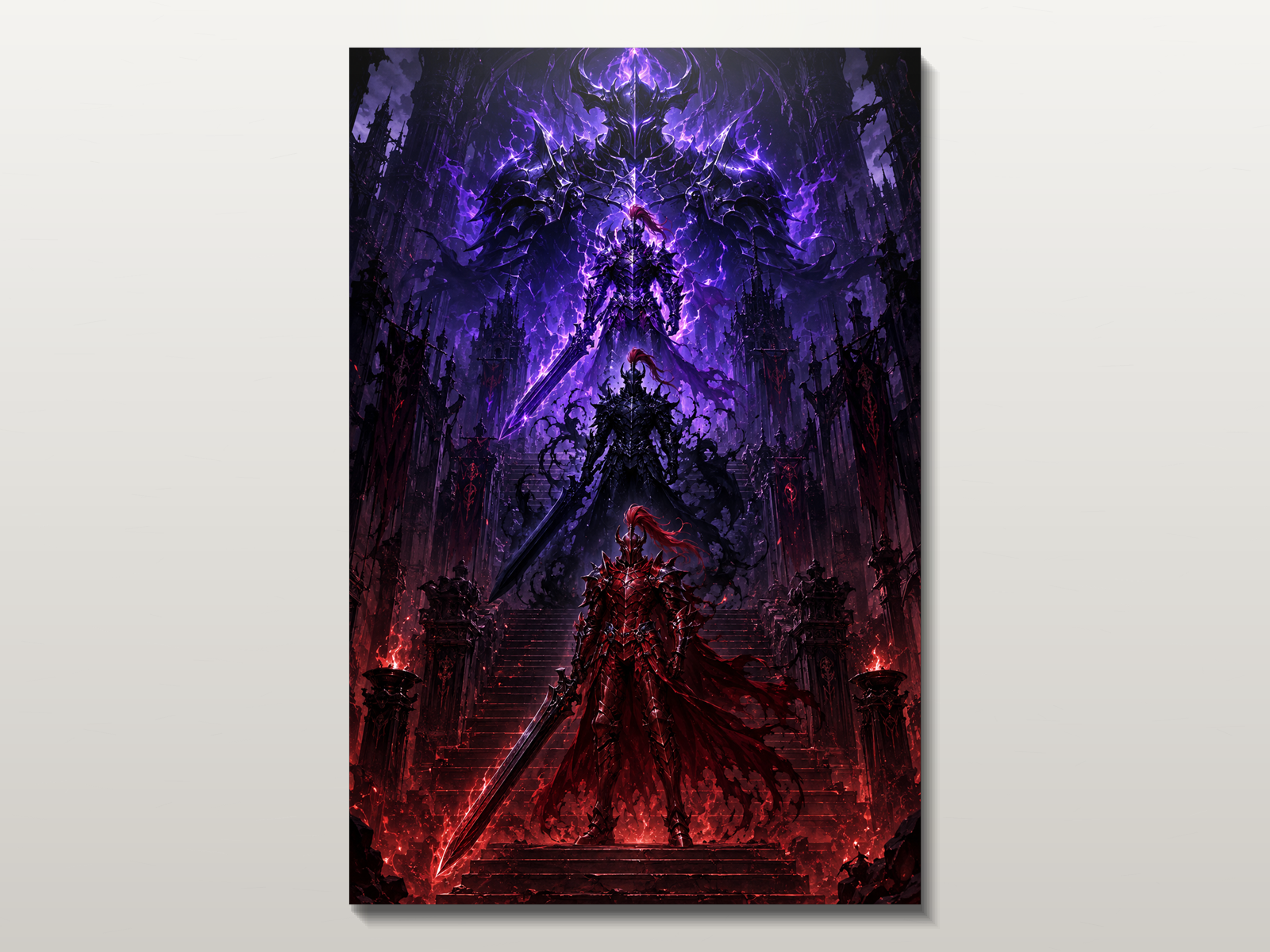Solo Leveling Evolutions inspired canvas poster 02 clean wall art preview