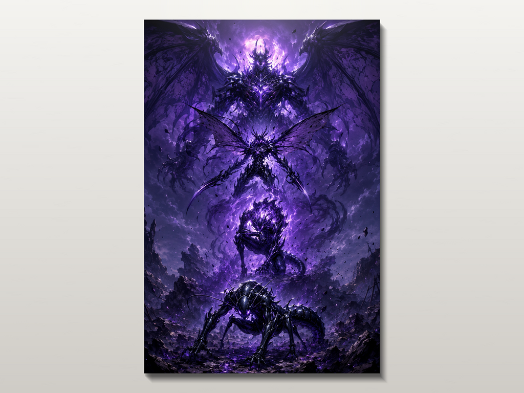 Solo Leveling Evolutions inspired canvas poster 03 clean wall art preview