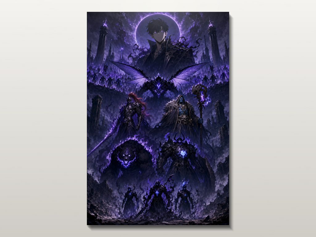 Solo Leveling Evolutions inspired canvas poster 04 clean wall art preview