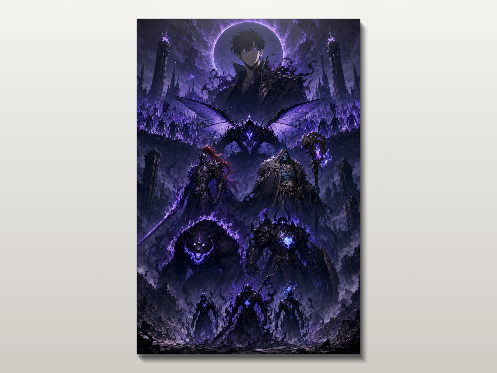 Solo Leveling Evolutions inspired canvas poster 04 clean wall art preview