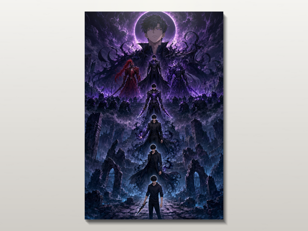 Solo Leveling Evolutions inspired canvas poster 05 clean wall art preview