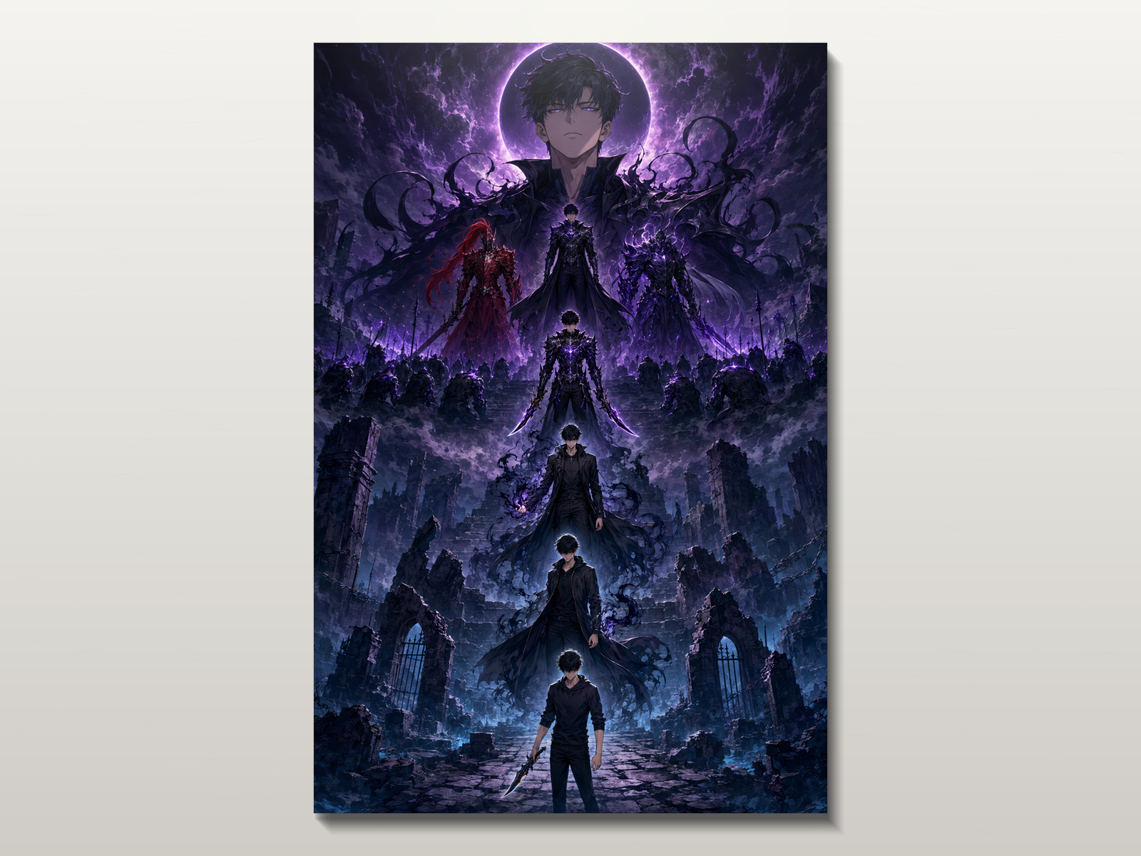 Solo Leveling Evolutions inspired canvas poster 05 clean wall art preview