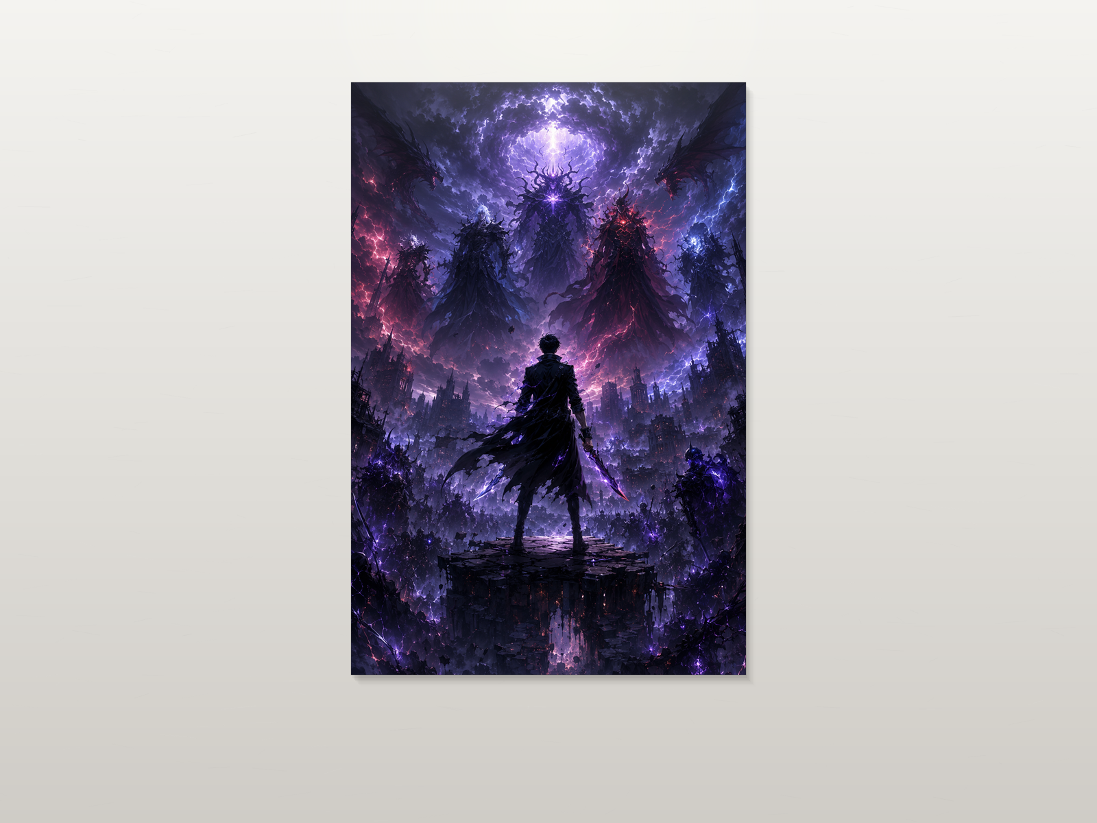 Solo Leveling inspired canvas poster artwork 03