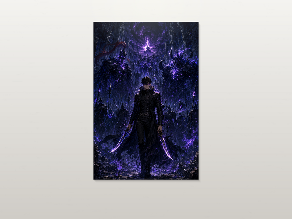 Solo Leveling inspired canvas poster artwork 05