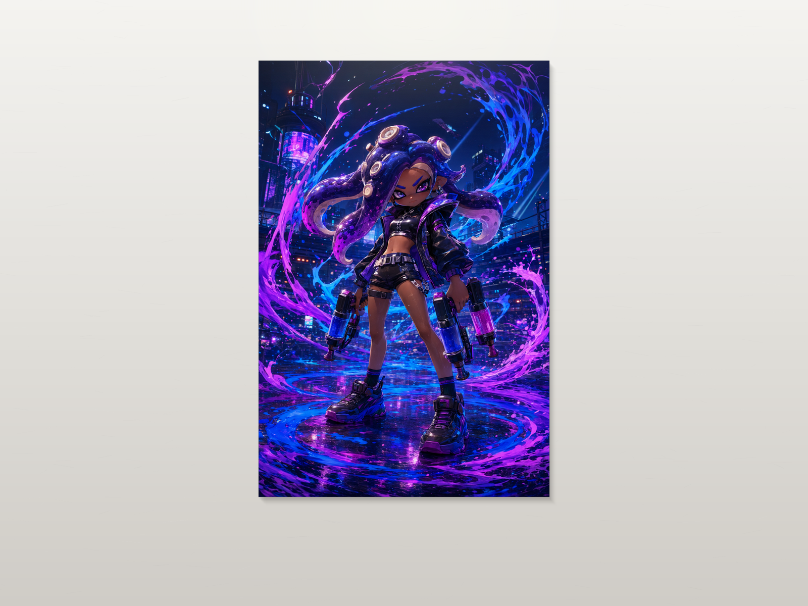 Splatoon inspired canvas poster artwork 02
