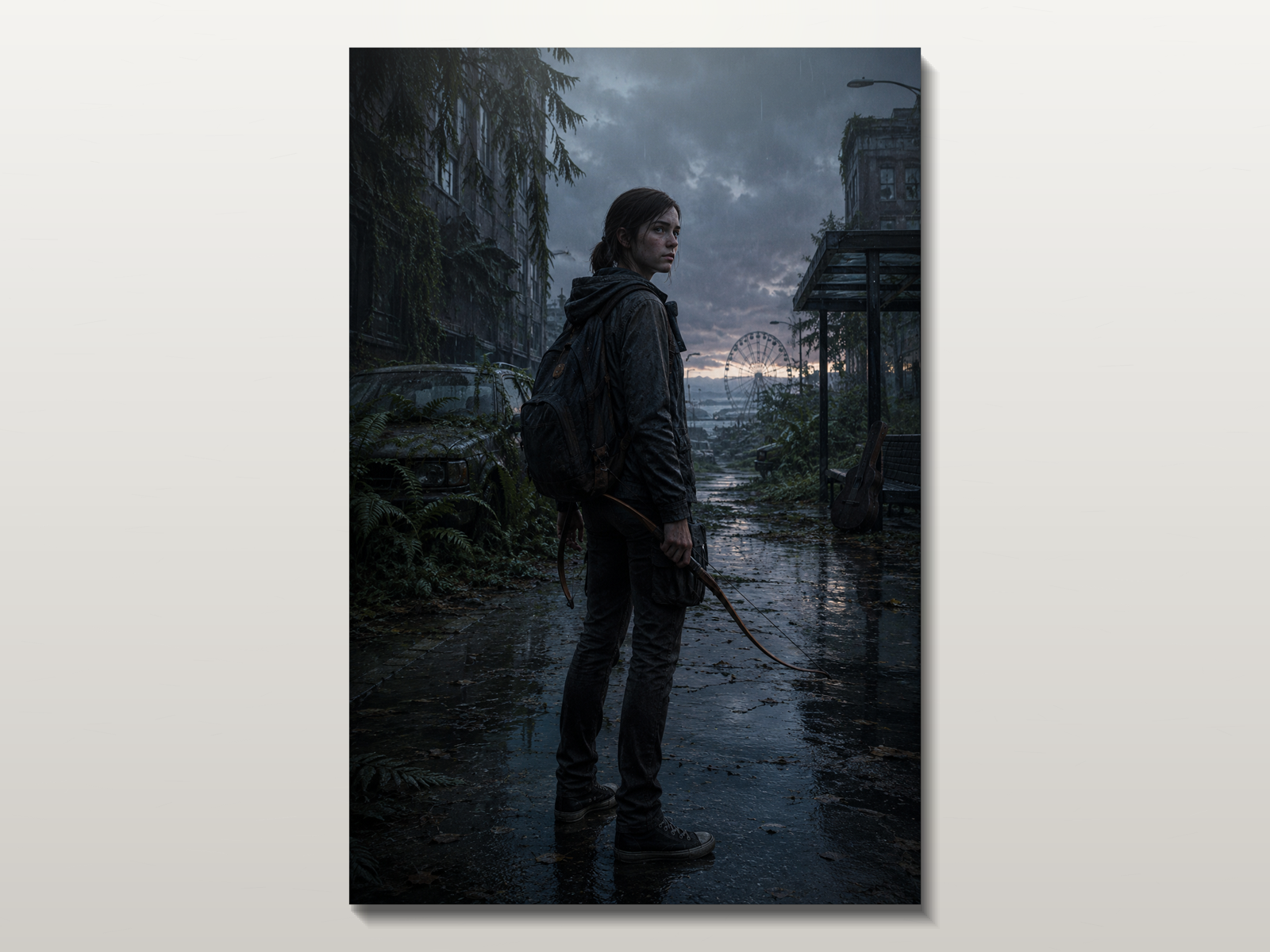The Last of Us inspired canvas poster 01 clean wall art preview
