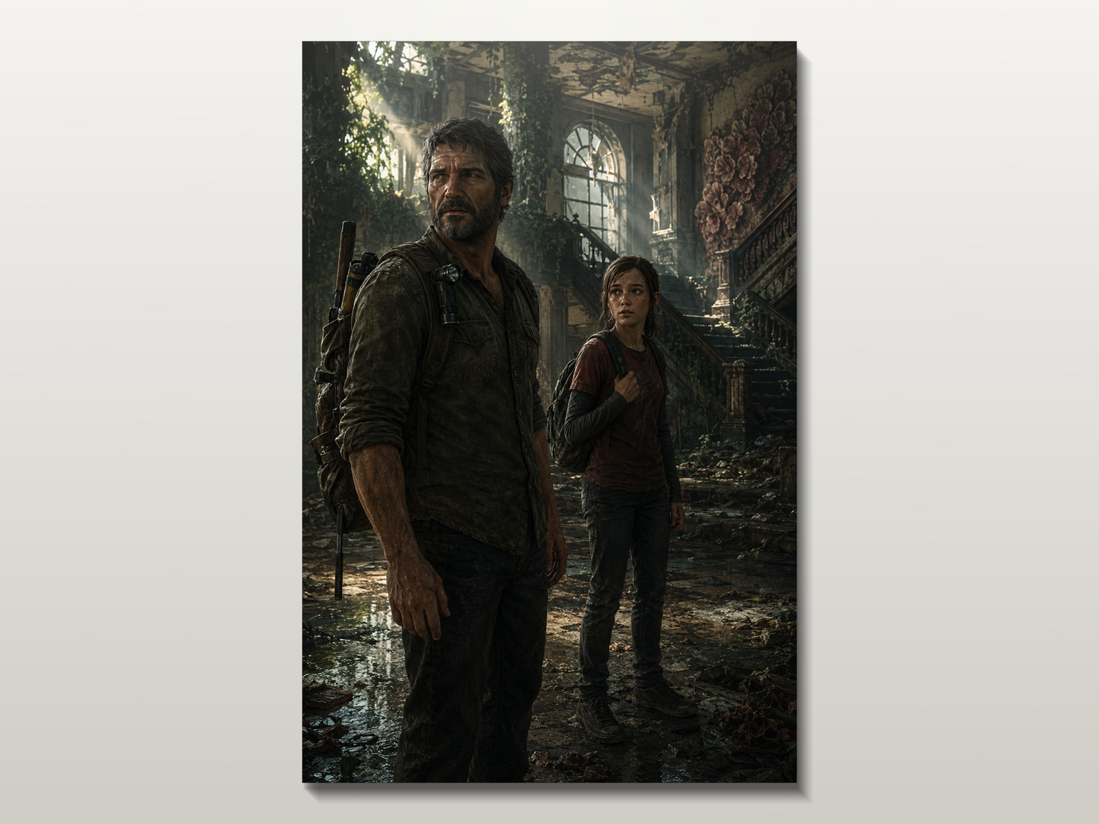 The Last of Us inspired canvas poster 02 clean wall art preview