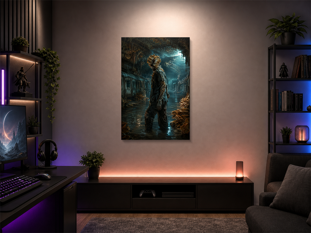 The Last of Us inspired canvas poster 03 room mockup