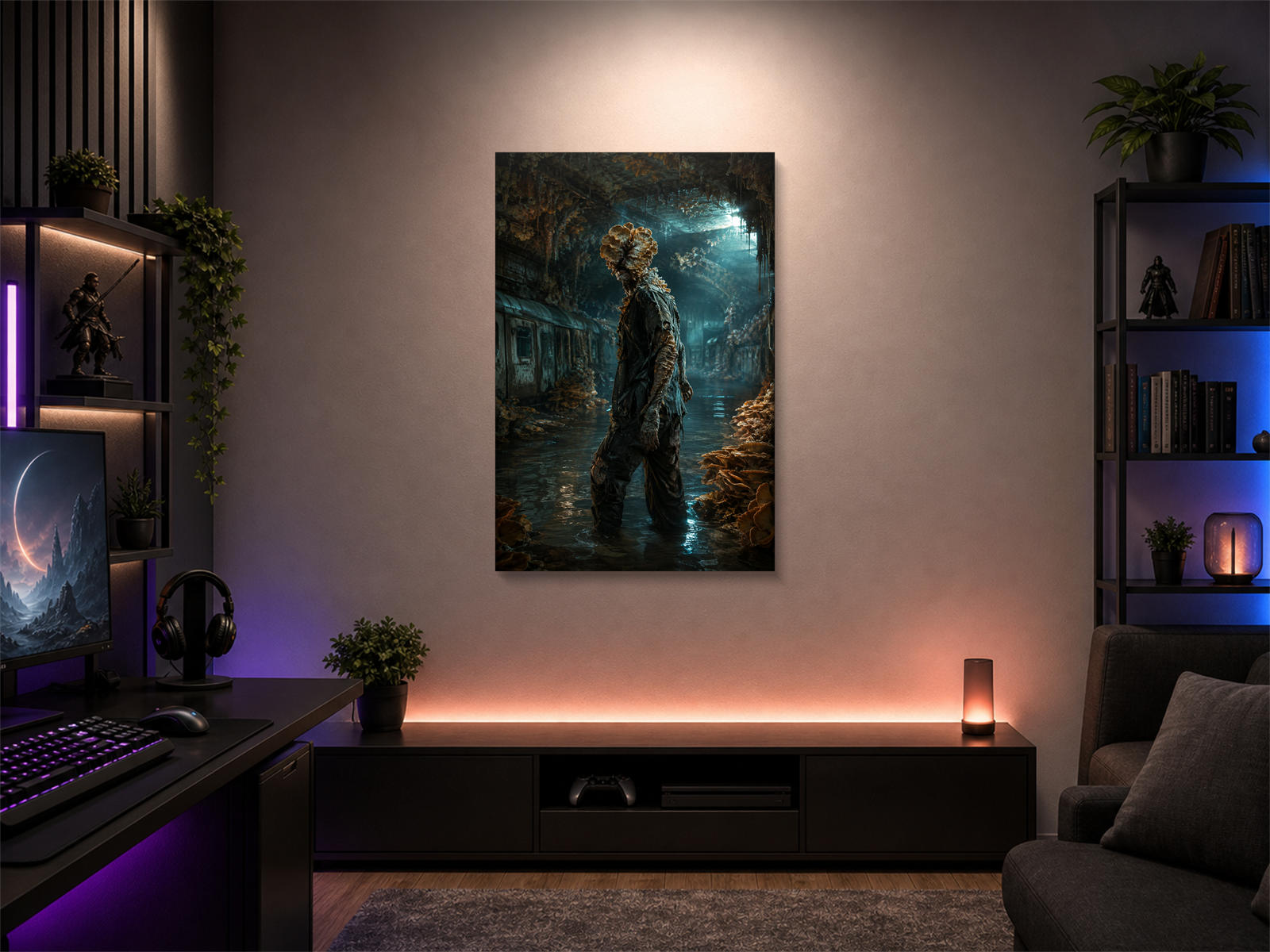 The Last of Us inspired canvas poster 03 room mockup