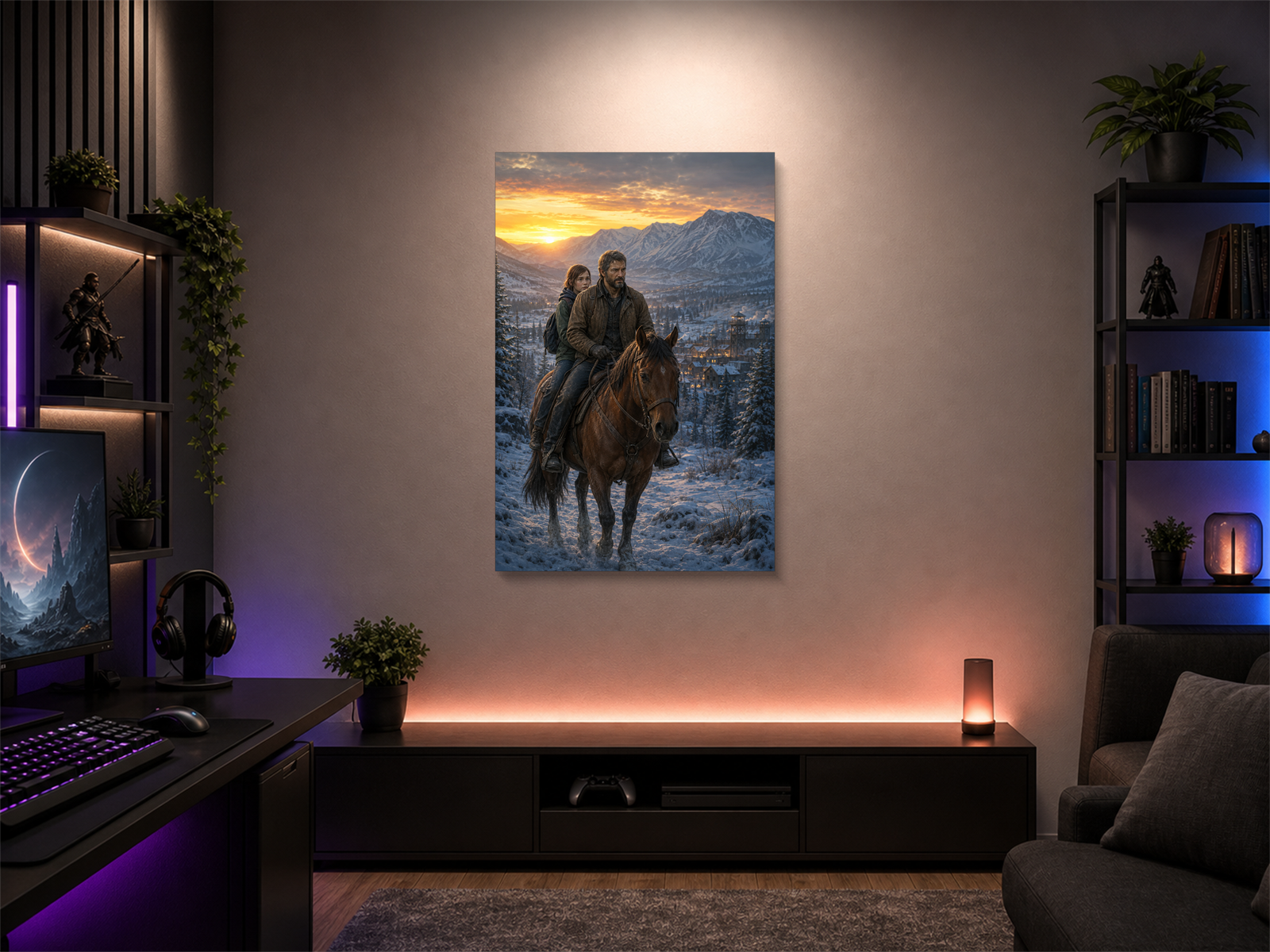The Last of Us inspired canvas poster 05 room mockup