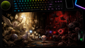 The Binding of Isaac Inspired XXL Gaming Mouse Pad 02 Non-LED