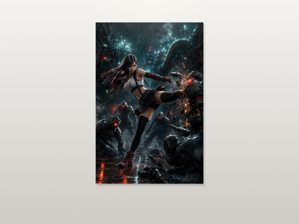 Tifa inspired canvas poster artwork 02