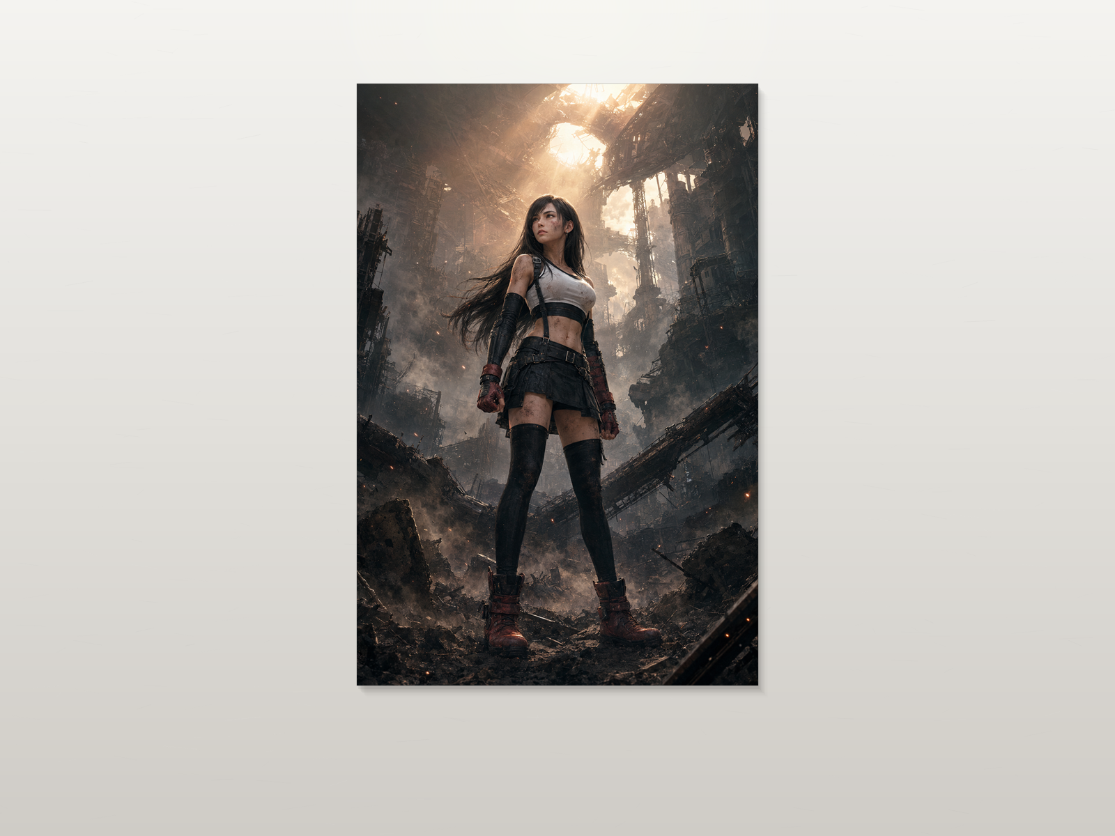 Tifa inspired canvas poster artwork 04
