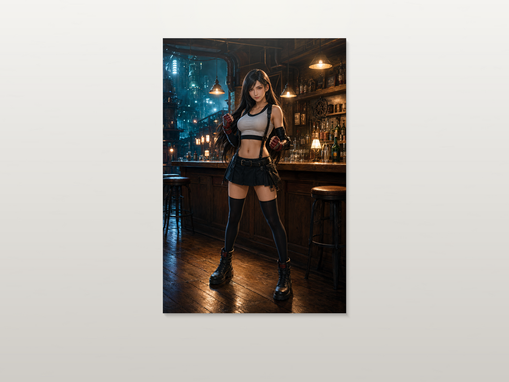 Tifa inspired canvas poster artwork 05