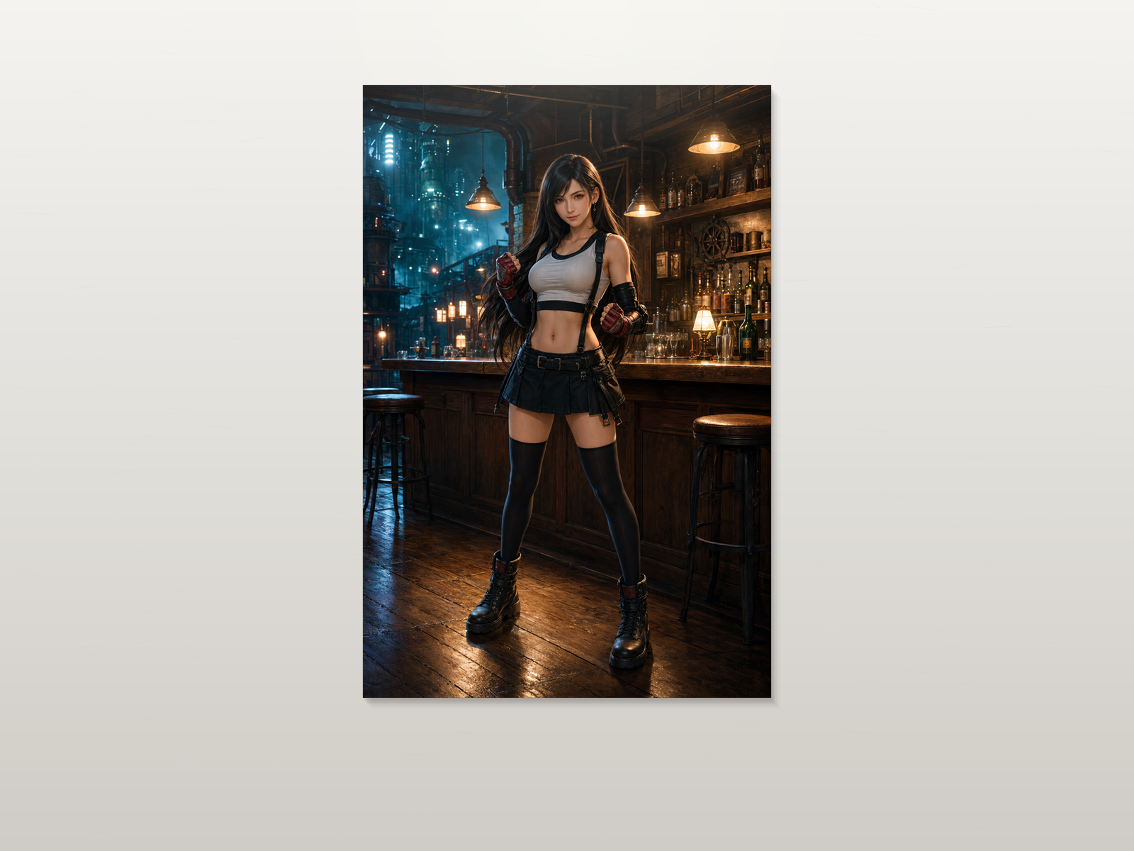 Tifa inspired canvas poster artwork 05