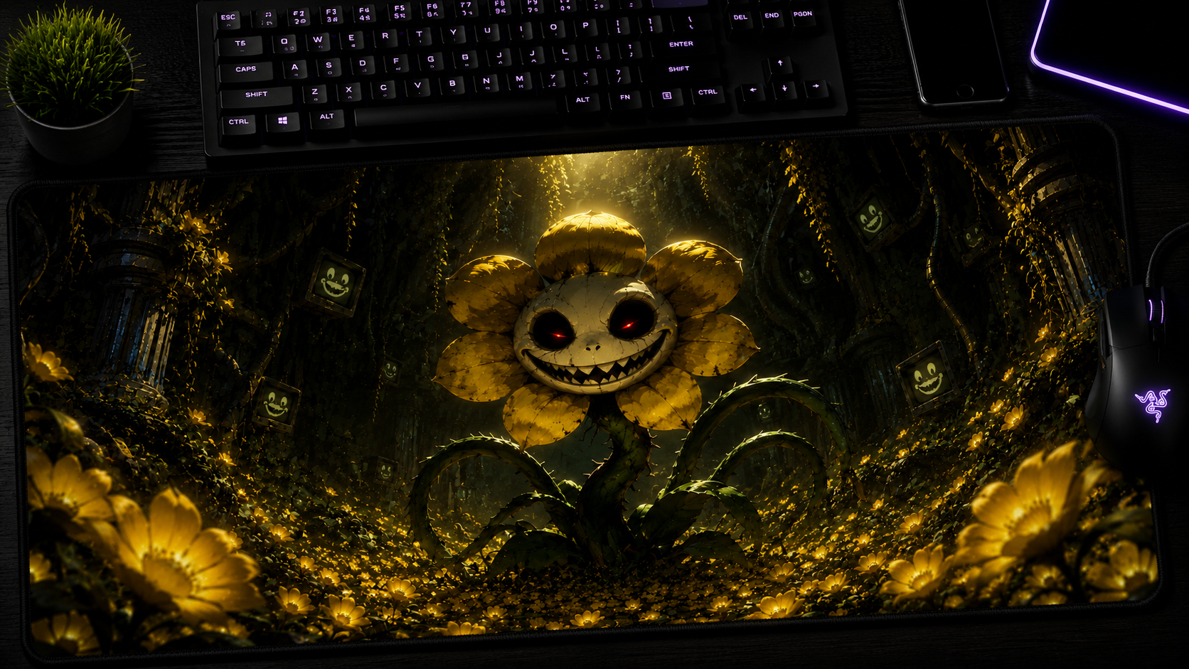 Undertale inspired XXL gaming mouse pad 05 Non-LED version