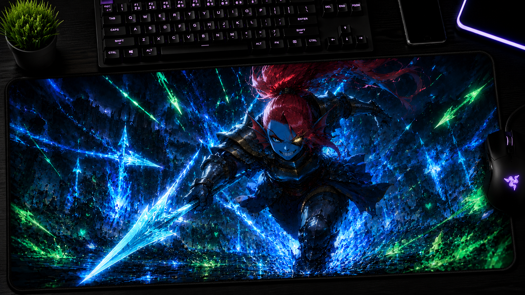 Undertale inspired XXL gaming mouse pad 06 Non-LED version