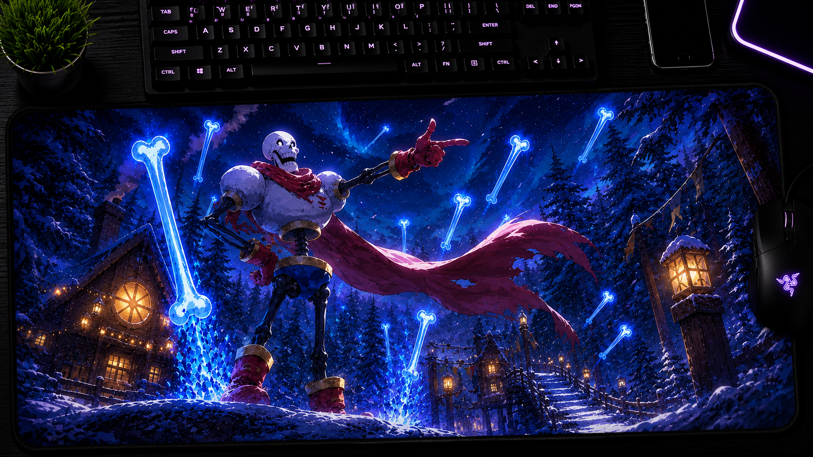 Undertale inspired XXL gaming mouse pad 07 Non-LED version