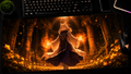 Undertale inspired XXL gaming mouse pad 09 Non-LED version