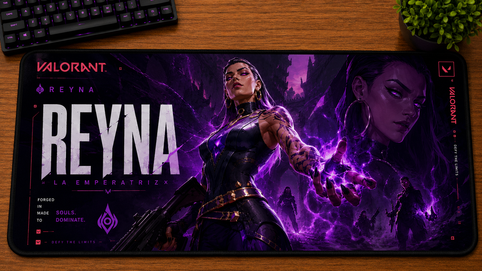 Valorant inspired XXL gaming mouse pad 03 Non-LED version, 3 mm thick
