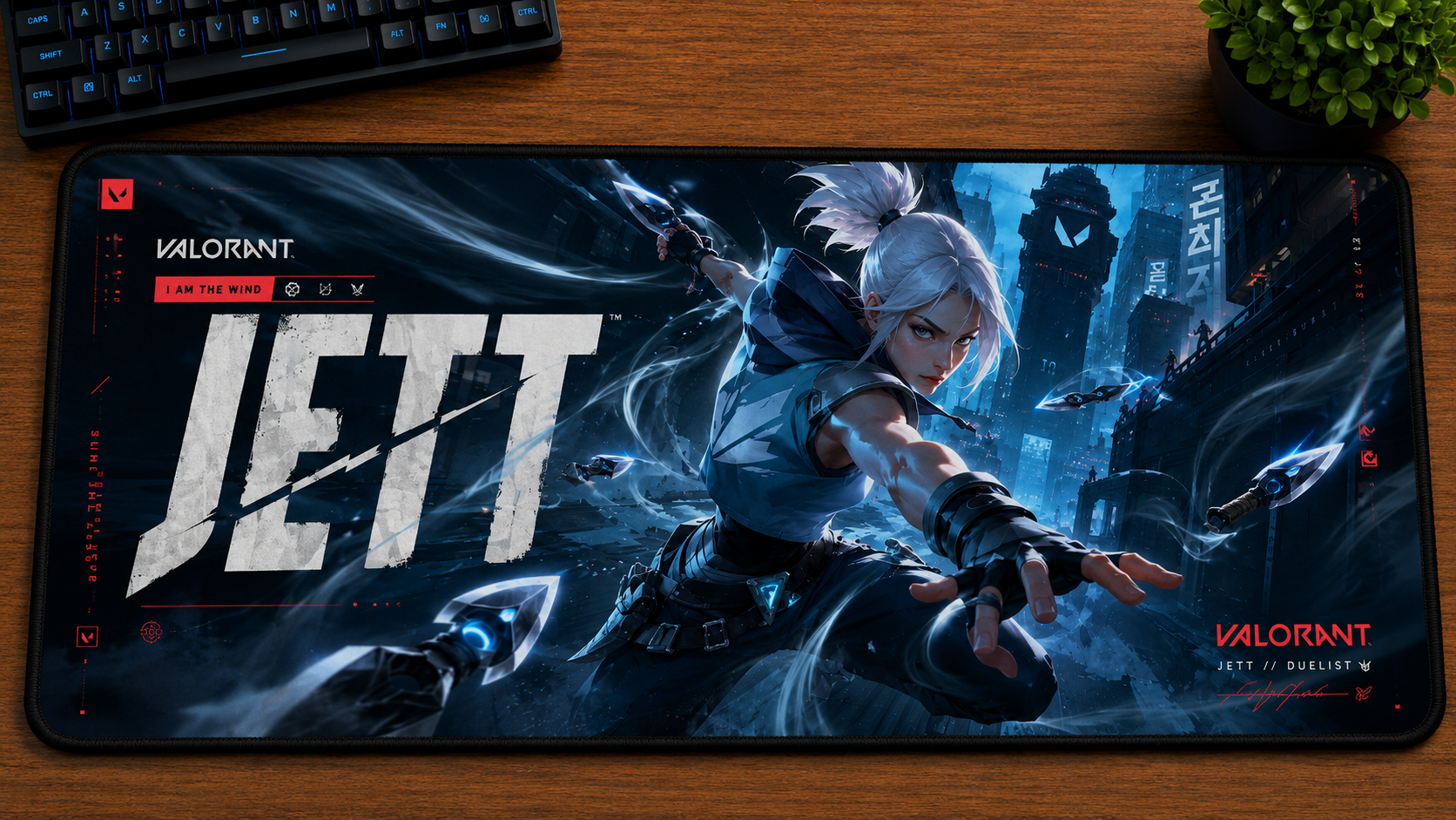 Valorant inspired XXL gaming mouse pad 07 Non-LED version, 3 mm thick