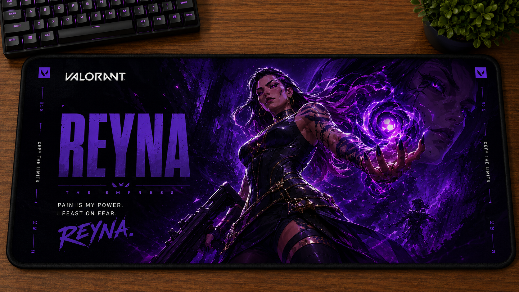 Valorant inspired XXL gaming mouse pad 08 Non-LED version, 3 mm thick