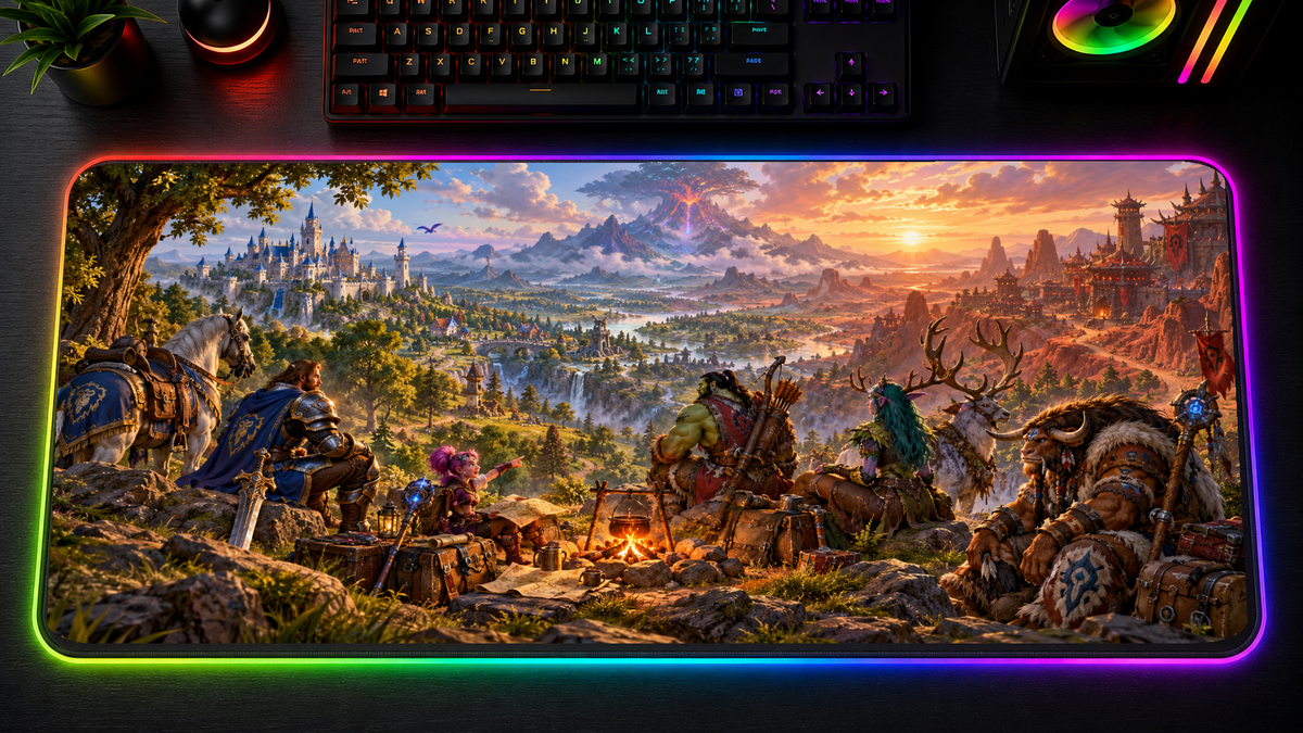 World of Warcraft Forever Inspired XXL Gaming Mouse Pad 03