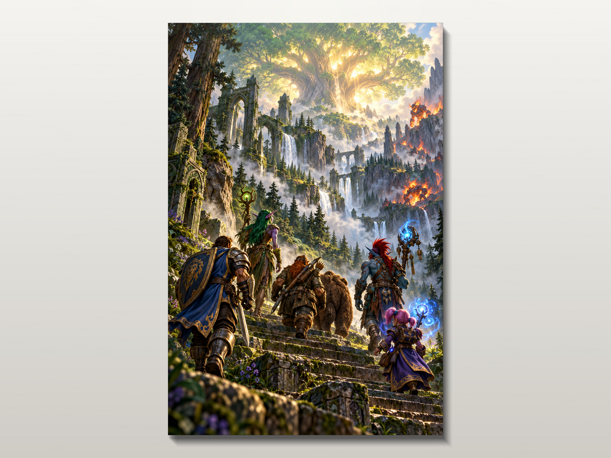 World of Warcraft Forever Inspired Canvas Poster 03